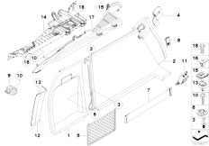 E71 X6 35iX N54 SAC / Vehicle Trim Trunk Trim Panel