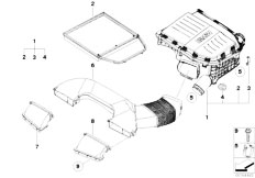 E88 135i N54 Cabrio / Fuel Preparation System/  Suction Silencer Filter Cartridge