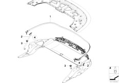 E88 135i N54 Cabrio / Vehicle Trim/  Seal And Water Drain Conv Top Comp