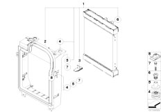 E70 X5 3.0sd M57N2 SAV / Radiator Additional Cooler Wheel Arch-2