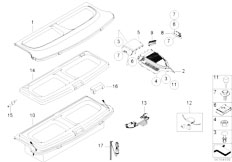 E46 316ti N45 Compact / Vehicle Trim/  Rear Window Shelf