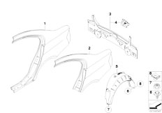 E90 325d M57N2 Sedan / Bodywork/  Rear Side Panel