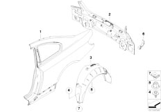 E92 325i N53 Coupe / Bodywork/  Side Panel Tail Trim