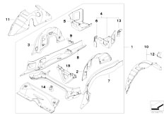 E87N 116i 1.6 N45N 5 doors / Bodywork/  Floor Parts Rear Exterior