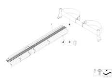 E71 X6 35dX M57N2 SAC / Vehicle Trim Retrofit Lashing Rail System