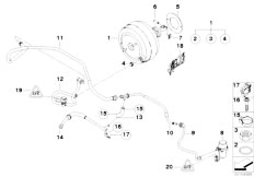 E92 M3 S65 Coupe / Brakes/  Power Brake Unit Depression