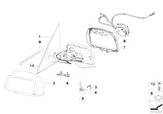 E83N X3 2.5si N52N SAV / Vehicle Trim/  Electrochromic Outside Mirrors430a S760a-2