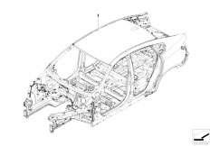 E71 X6 35dX M57N2 SAC / Bodywork Body Skeleton