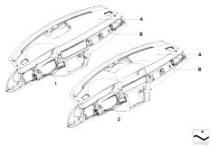 E91N 325i N52N Touring / Individual Equipment Individual Instrument Panel Leather