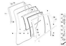 E71 X6 30dX M57N2 SAC / Vehicle Trim/  Exterior Covers Door Rear