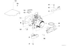 E34 518i M40 Touring / Fuel Preparation System/  Throttle Housing Assembly