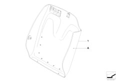 E93 320i N46N Cabrio / Individual Equipment/  Individ Rear Panel Basic Sports Seat