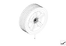 E92 320i N46N Coupe / Wheels/  Winterkomplettrad Sternspeiche 199