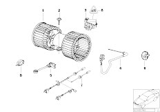 E39 520i M52 Sedan / Heater And Air Conditioning/  Electric Parts For Ac Unit