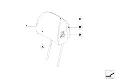 E60N 523i N53 Sedan / Individual Equipment/  Indv Headrest Basic Seat Front