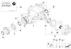 E90 318d N47 Sedan / Rear Axle/  Differential Drive Output