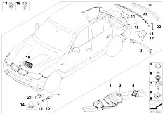 E83N X3 2.0d M47N2 SAV / Vehicle Trim/  Aerodynamic Package Ii