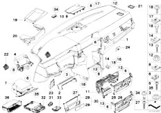 E61N 520d M47N2 Touring / Vehicle Trim/  Trim Panel Dashboard