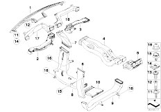 E70 X5 3.0d M57N2 SAV / Heater And Air Conditioning/  Air Channel