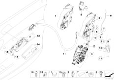 E71 X6 35iX N54 SAC / Bodywork/  Front Door Control Door Lock