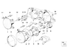 E32 730i M60 Sedan / Lighting Single Components For Headlight-2