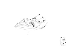 E85 Z4 2.5i N52 Roadster / Lighting Headlight