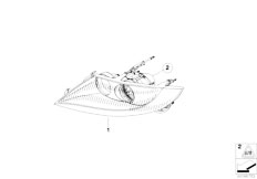 E85 Z4 2.0i N46 Roadster / Lighting/  Headlight