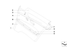 E92 320d N47 Coupe / Individual Equipment/  Individual Side Trim Panel Full Leather