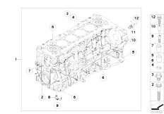 F01 730d N57 Sedan / Engine/  Engine Block