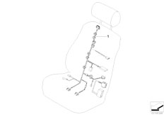 E70 X5 3.0si N52N SAV / Vehicle Electrical System/  Wiring Harness Basic Sport Seat
