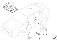 E71 X6 50iX N63 SAC / Lighting Various Lamps