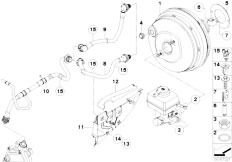 E71 X6 35iX N54 SAC / Brakes/  Power Brake Unit Depression