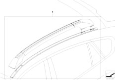 E71 X6 35dX M57N2 SAC / Vehicle Trim Retrofit Roof Rails