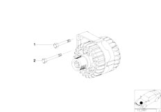 Z3 Z3 M3.2 S50 Roadster / Engine Electrical System/  Alternatormounting Parts