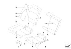 E92 325d M57N2 Coupe / Individual Equipment/  Individual Through Load Sport Seat Rear