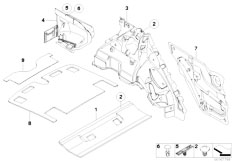 E71 X6 35iX N54 SAC / Vehicle Trim/  Sound Insulating Rear