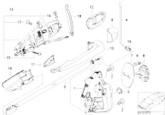 E46 316i 1.6 M43 Sedan / Bodywork/  Door Swivel Handle Rr From 09 00