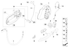E83 X3 3.0d M57N SAV / Bodywork Door Control Front