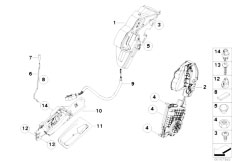 E70 X5 3.0sd M57N2 SAV / Bodywork/  Door Lock Rear
