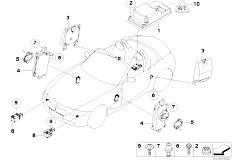 E85 Z4 2.2i M54 Roadster / Audio Navigation Electronic Systems/  Electric Parts Airbag