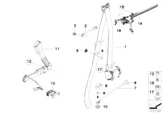 E82 120d N47 Coupe / Restraint System And Accessories/  Safety Belt Front