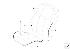 E63N 635d M57N2 Coupe / Individual Equipment Indi Cover Sport Seat With Inlay Welt