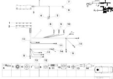 Z3 Z3 M3.2 S50 Roadster / Engine Electrical System/  Plug Terminal Eingine Wiring Harness-2