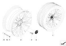 E60 523i N52 Sedan / Wheels/  Bmw La Wheel V Spoke 277