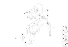 E92 M3 S65 Coupe / Fuel Supply Carbon Canister Mounting Parts