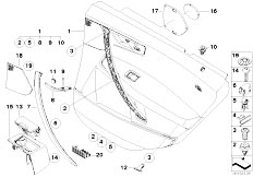 E83N X3 2.0d M47N2 SAV / Vehicle Trim/  Door Trim Rear