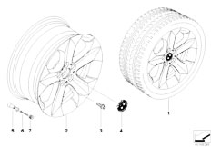 E71 X6 50iX N63 SAC / Wheels Bmw La Wheel Start Spoke 232