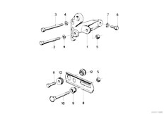 E30 316i M10 2 doors / Engine Electrical System/  Alternatormounting Parts