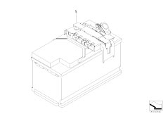 E71 X6 30dX M57N2 SAC / Vehicle Electrical System/  Distribution Box Battery