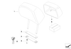 E61 530d M57N Touring / Seats/  Headrest Front